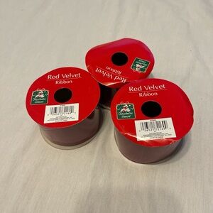 Red Velvet Ribbon Set